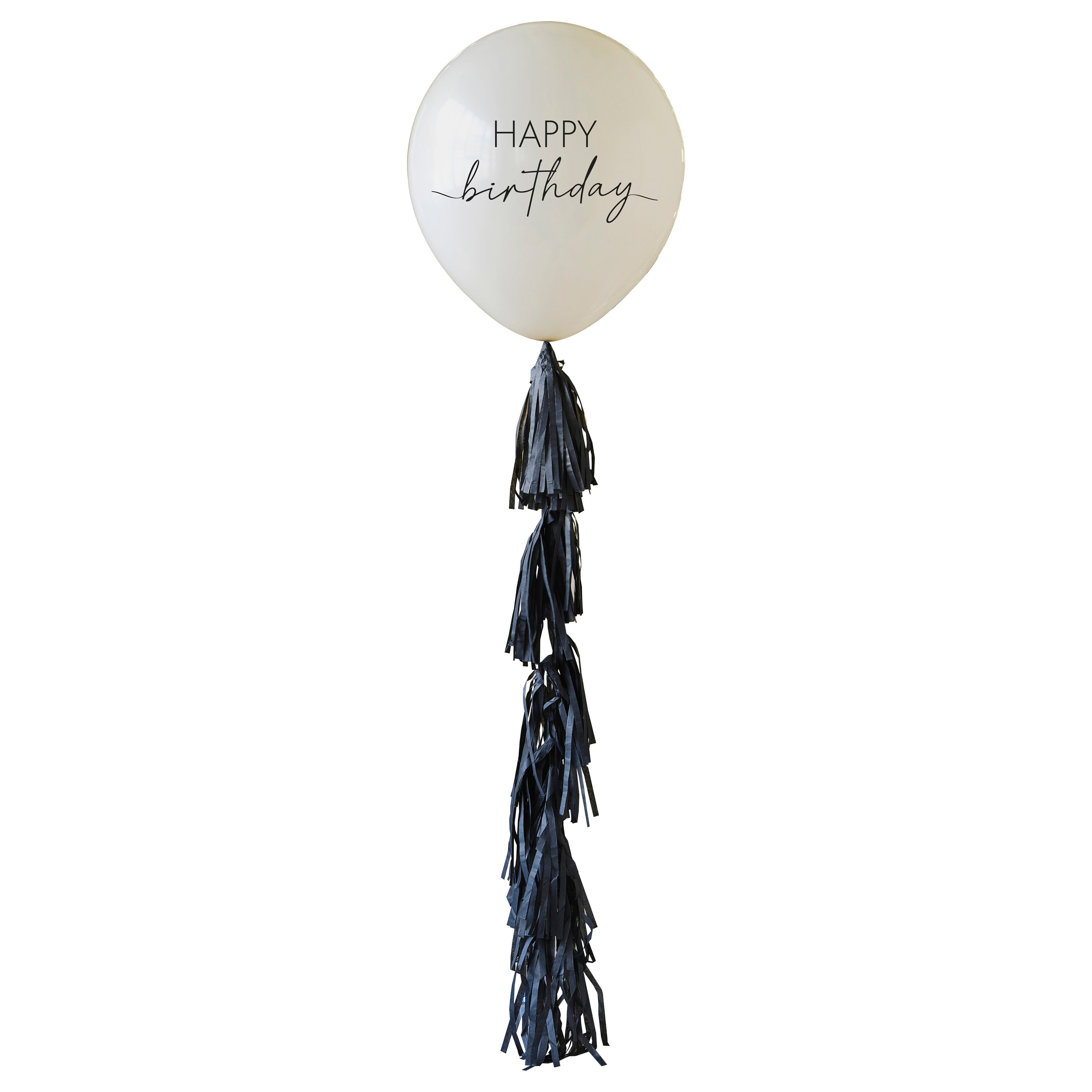 Jumbo Happy Birthday Balloon w/ Tassels