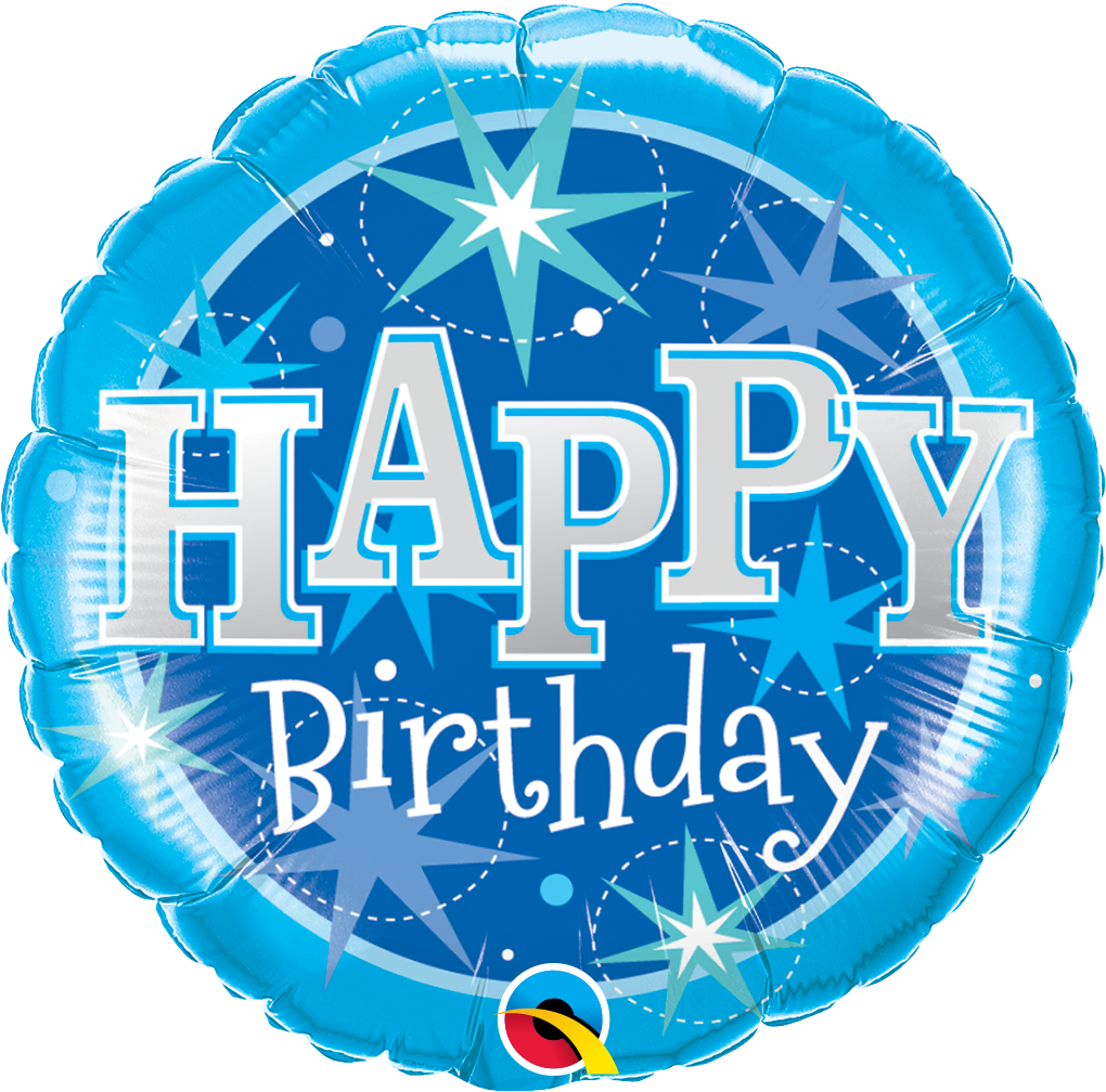 Birthday Blue Sparkle 18"