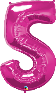 Number 5 Foil Balloon