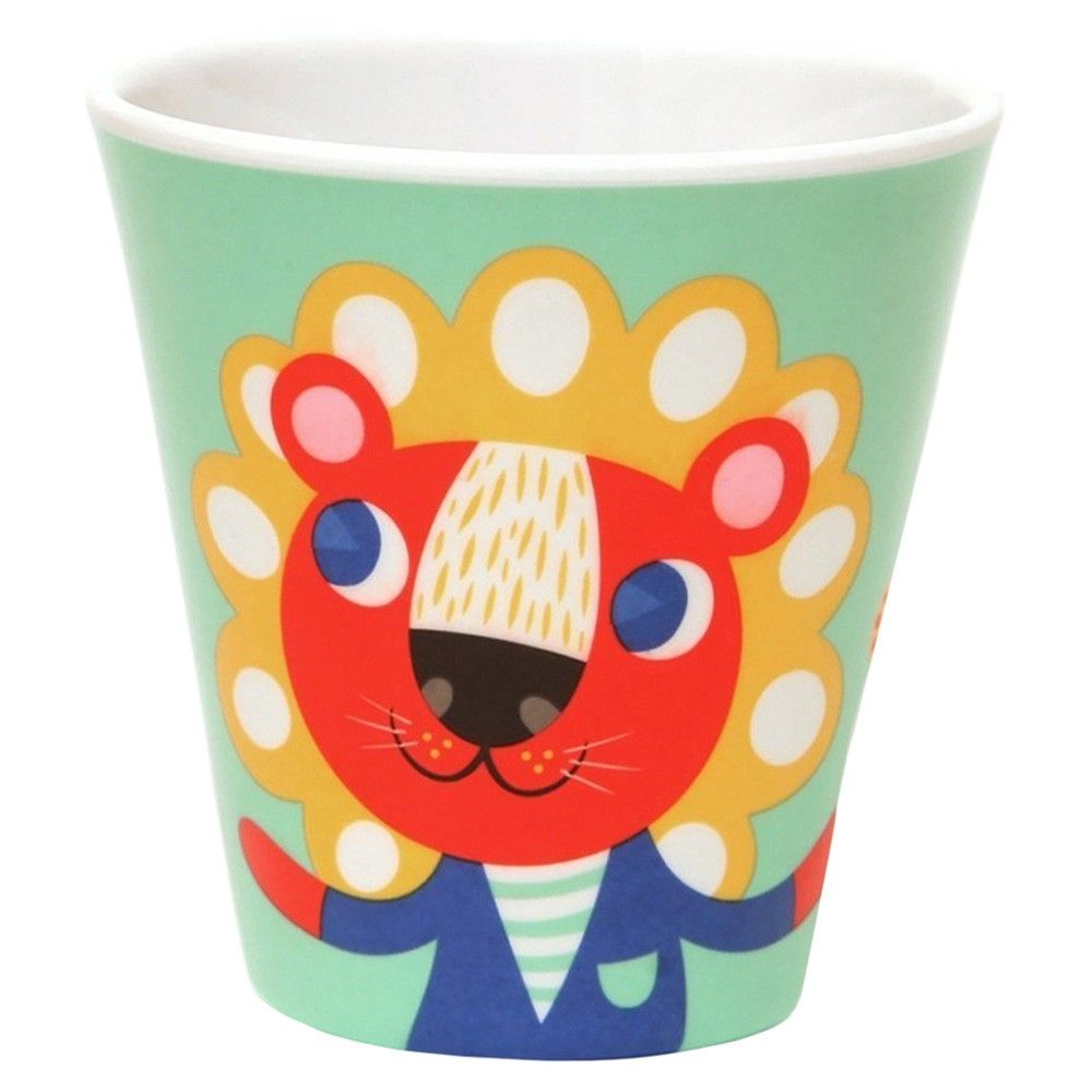 Melamine Cup Lion & Tiger (Mint)