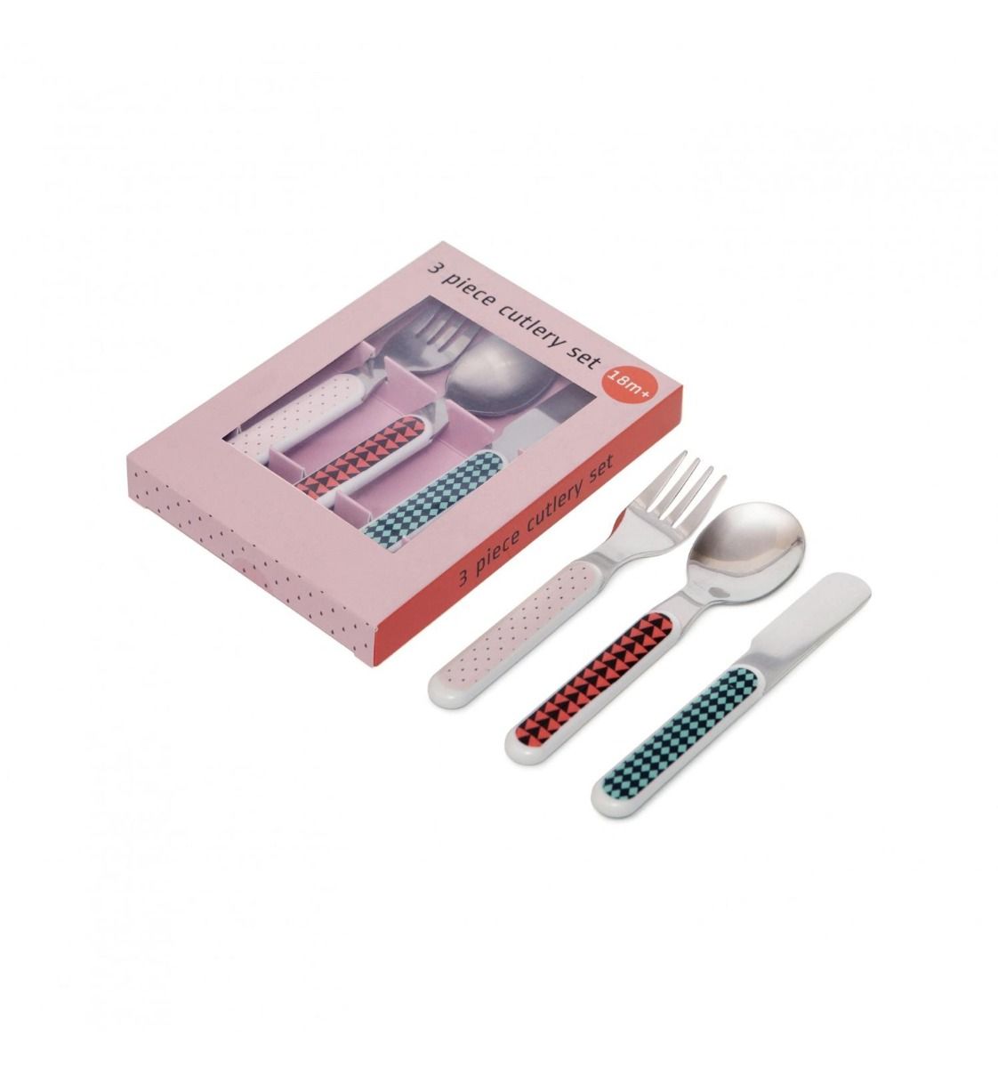 Cutlery Set Rabbit Drops (Pink)