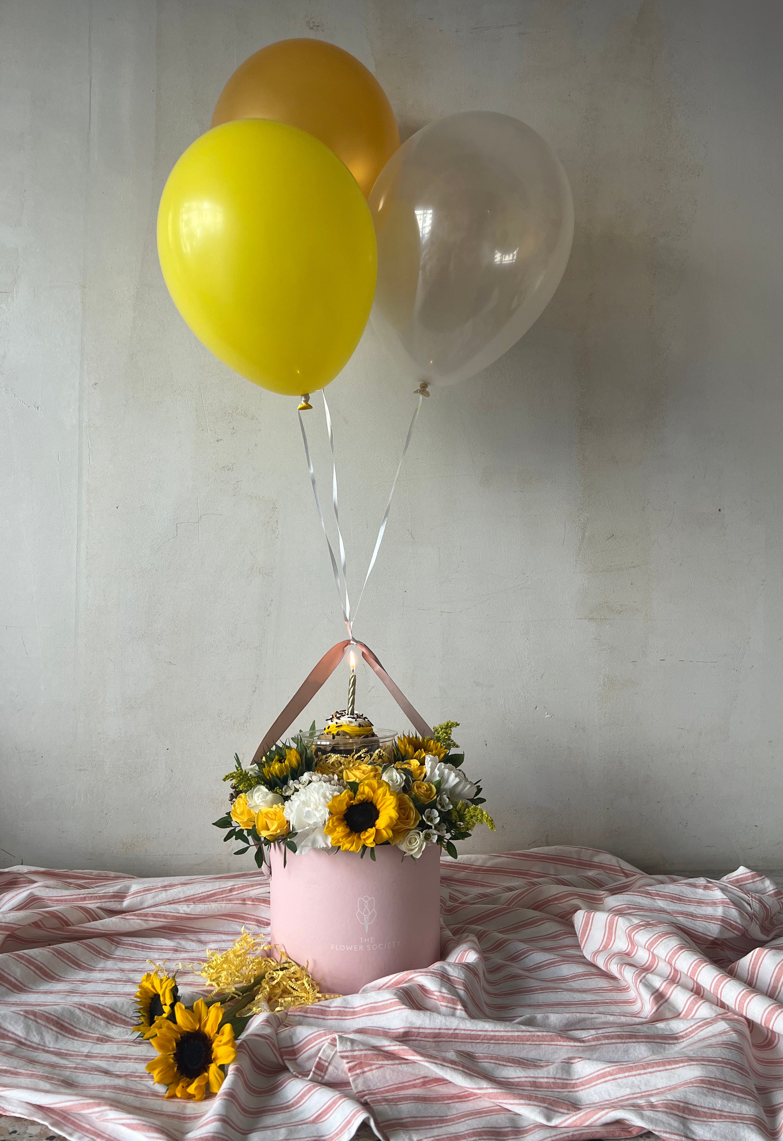 Yellow Cupcake Hatbox