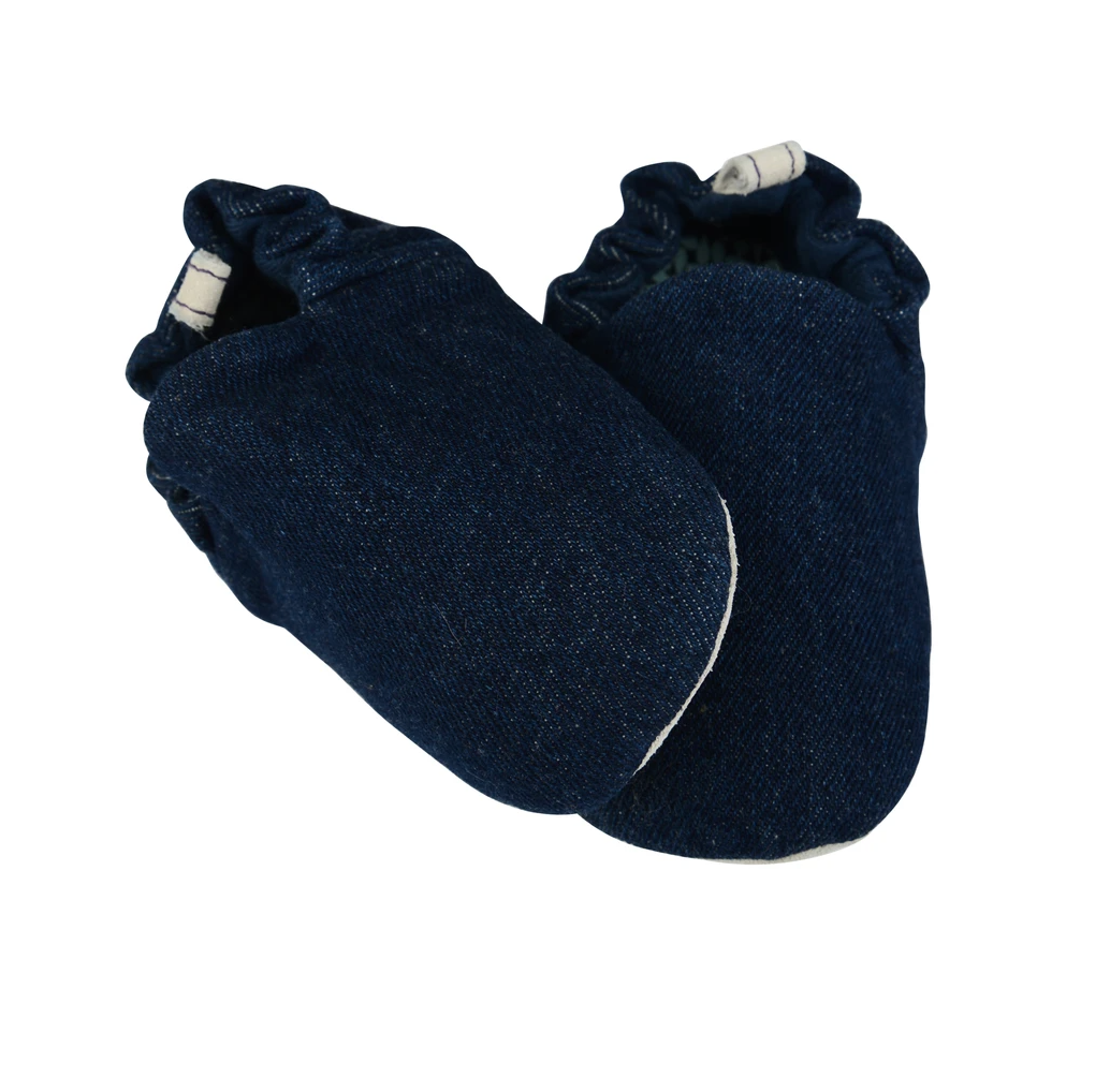 Plain Navy Denim Mini Shoes