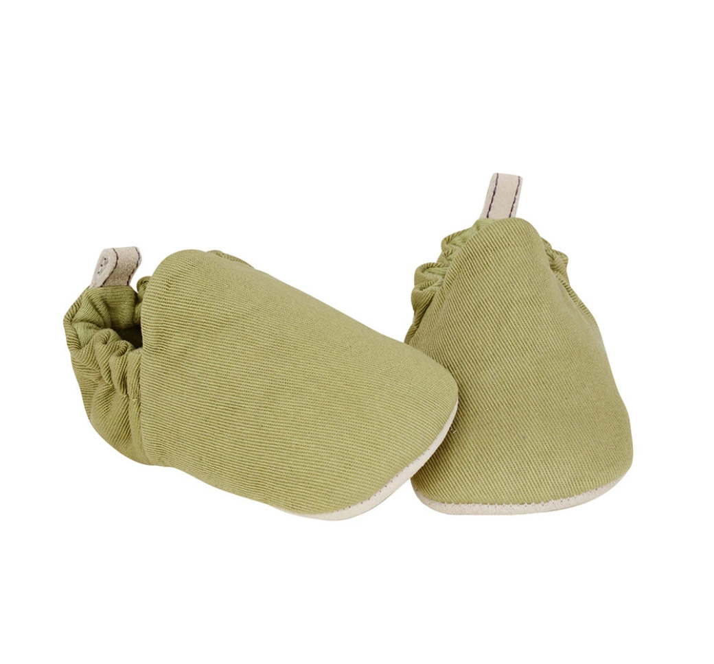 Plain Olive Green Mini Shoes