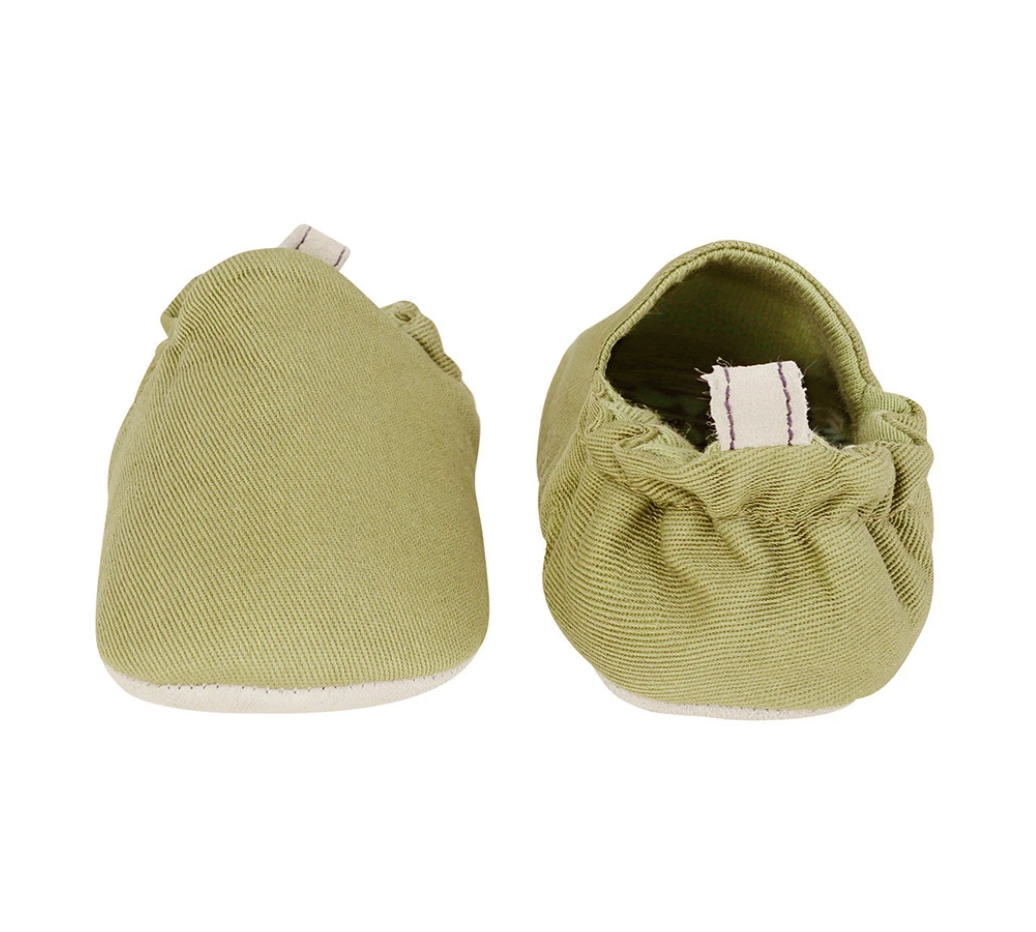 Plain Olive Green Mini Shoes