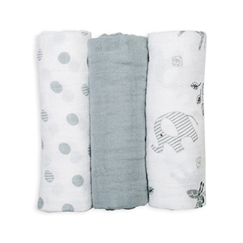 Afrique (Pack of 3) Muslin Receiving Blankets