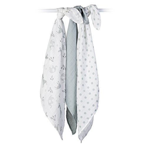 Afrique (Pack of 3) Muslin Receiving Blankets