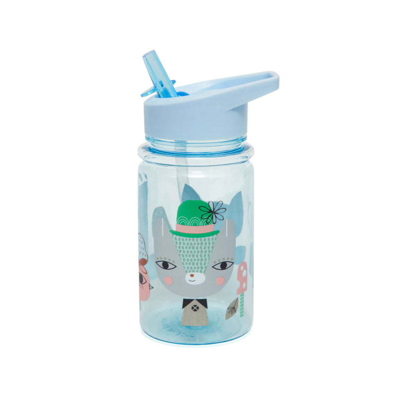 Llama & Friends Drinking Bottle (Blue)