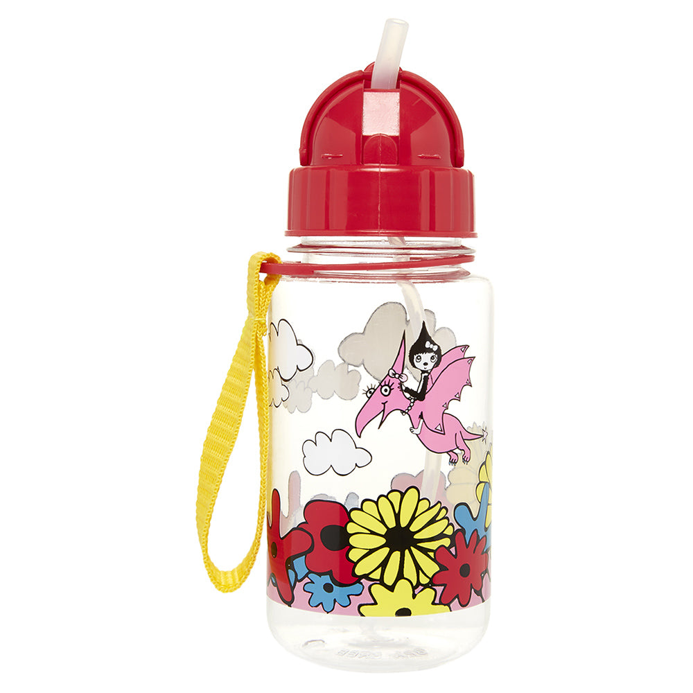 Zip & Zoe Straw Drinking Bottle Floral Brights