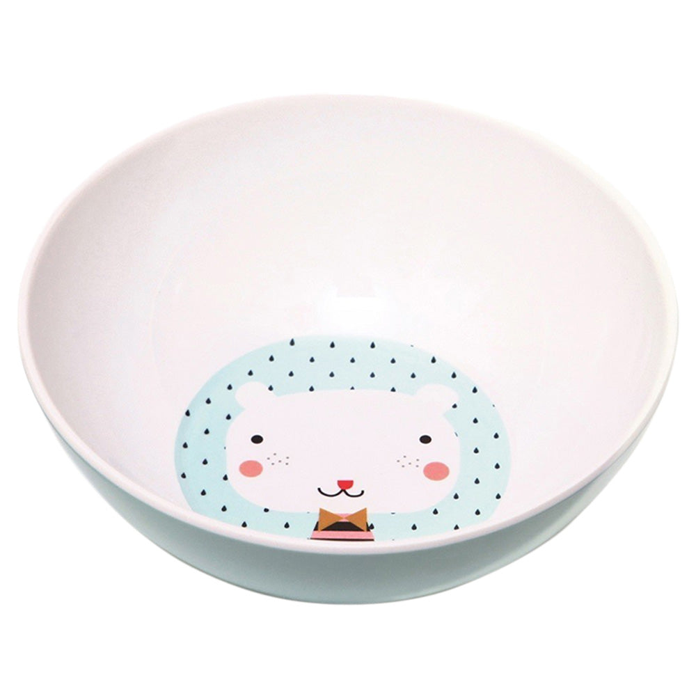 Melamine Bowl Bear Drops (Blue)