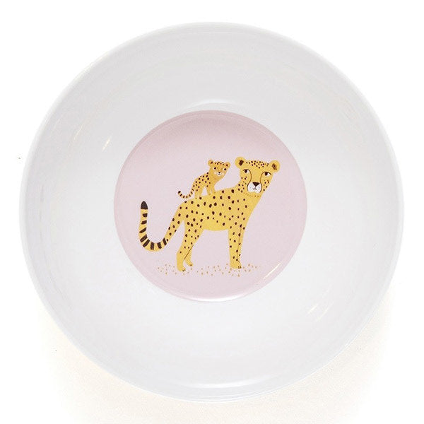 Melamine Bowl Leopard (Orchid)