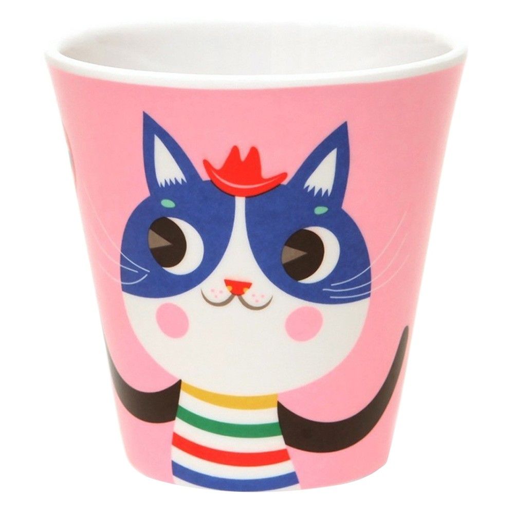 Melamine Cup Cats (Pink)