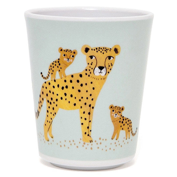 Melamine Cup Leopard (Acqua)