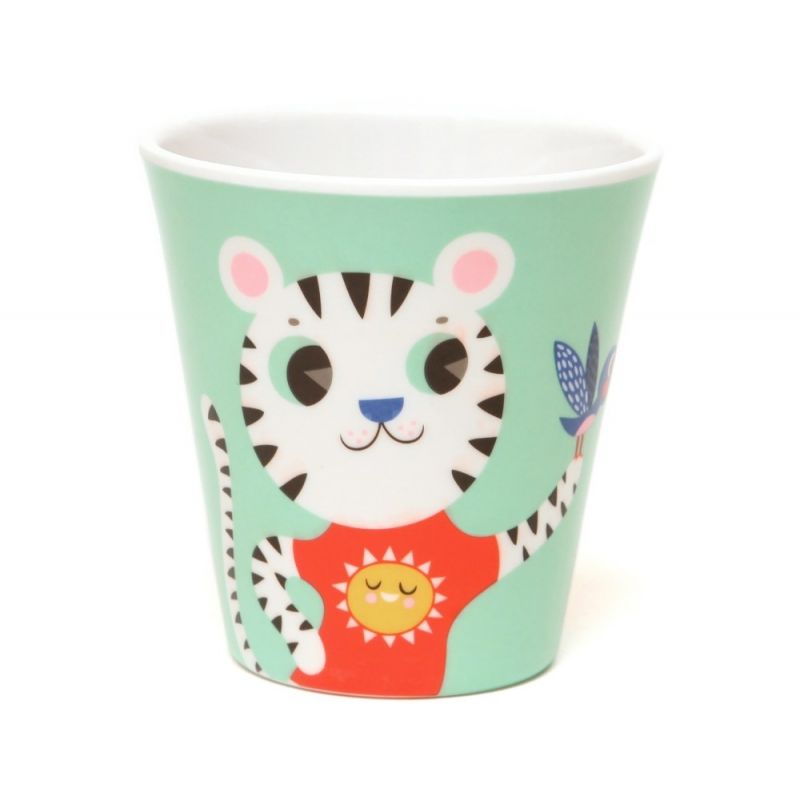 Melamine Cup Lion & Tiger (Mint)