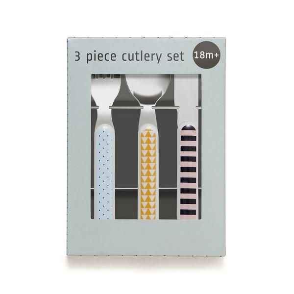 Cutlery Set Bear Drops (Blue)