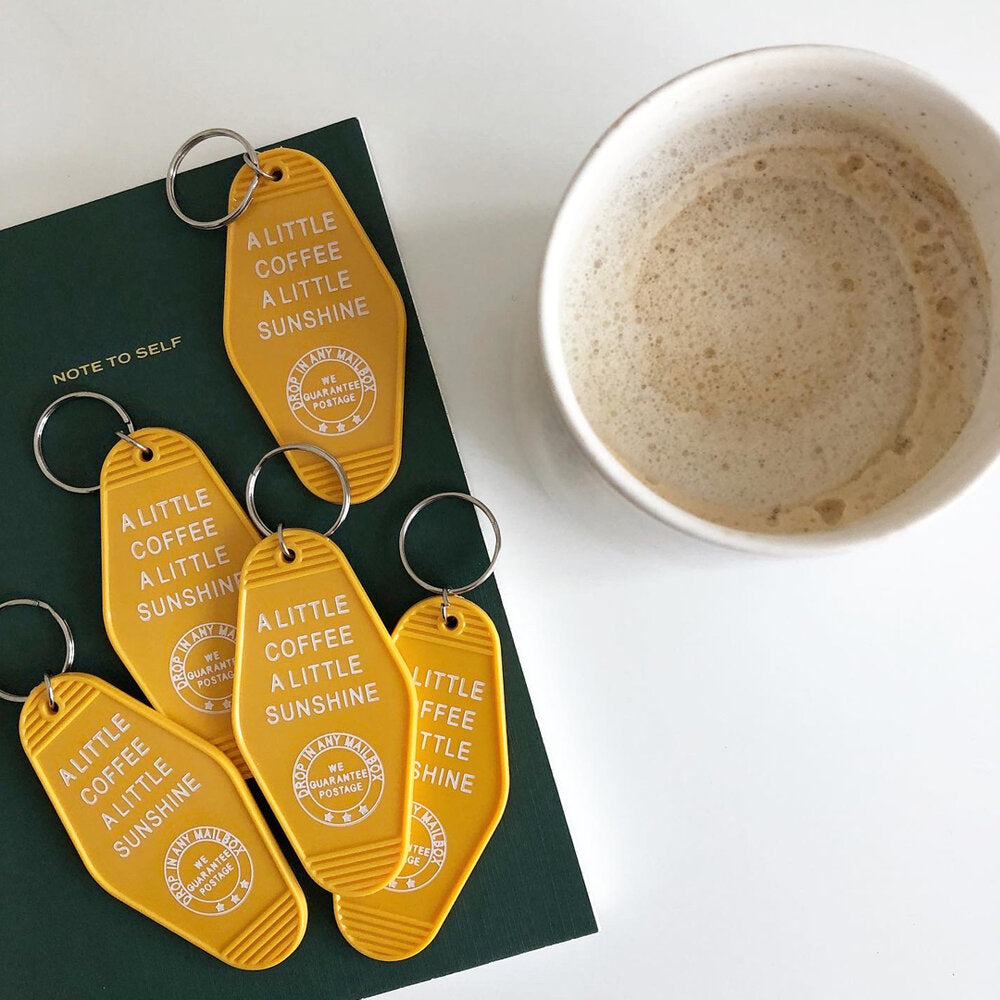 Coffee & Sunshine Key Tag