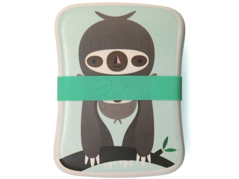 Sloth Bamboo Lunchbox (Green)