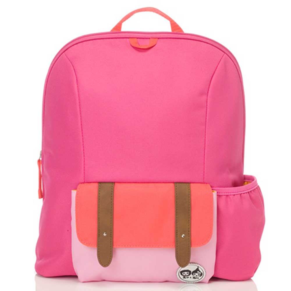 Midi Zip & Zoe Backpack Hot Pink Color Block