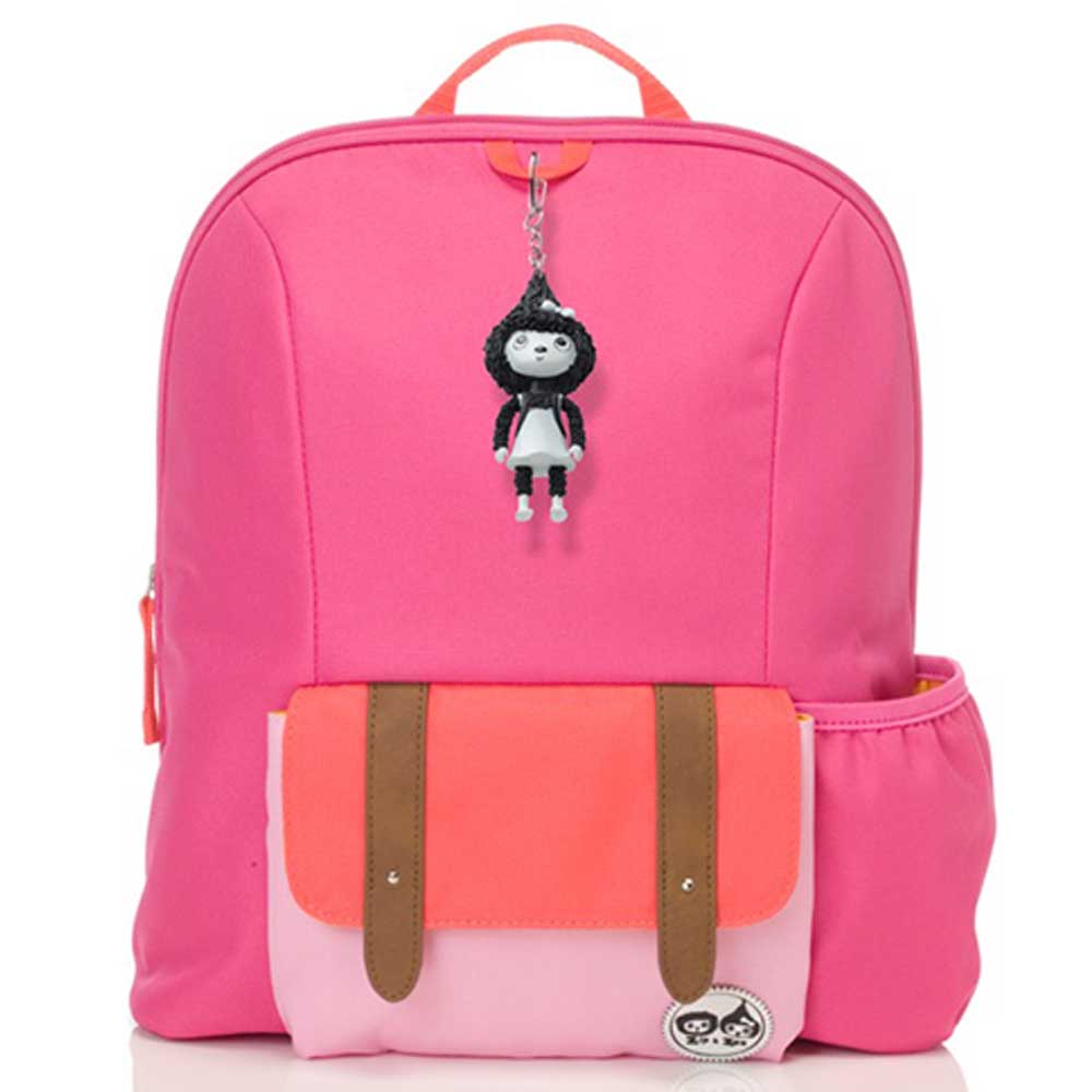 Midi Zip & Zoe Backpack Hot Pink Color Block