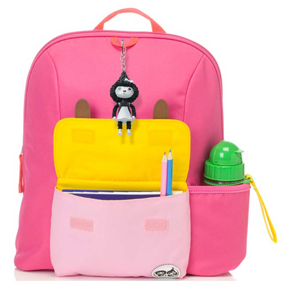 Midi Zip & Zoe Backpack Hot Pink Color Block