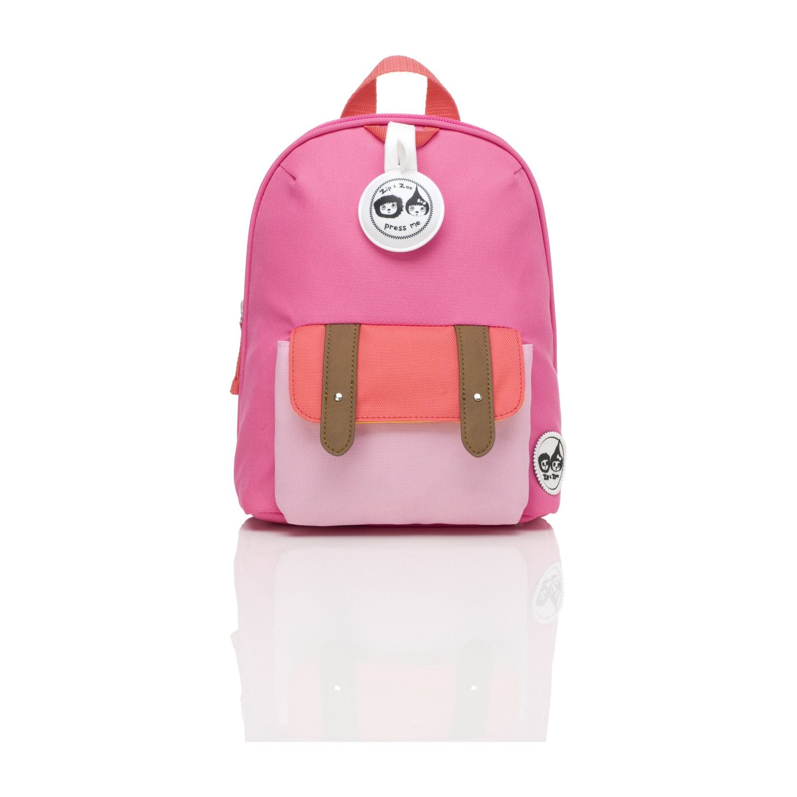 Mini Zip & Zoe Backpack Hot Pink Color Block