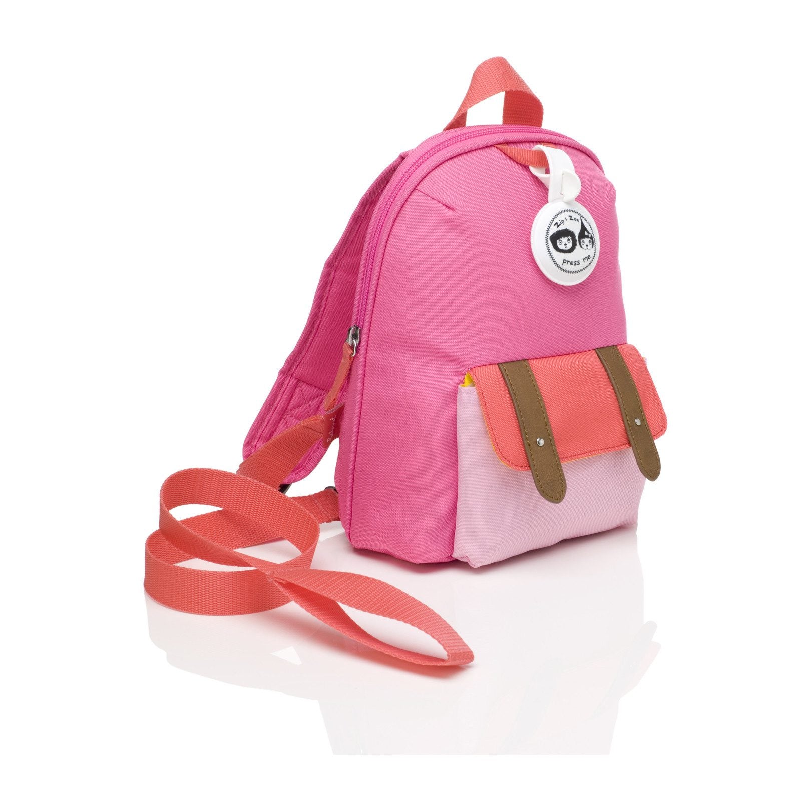 Mini Zip & Zoe Backpack Hot Pink Color Block