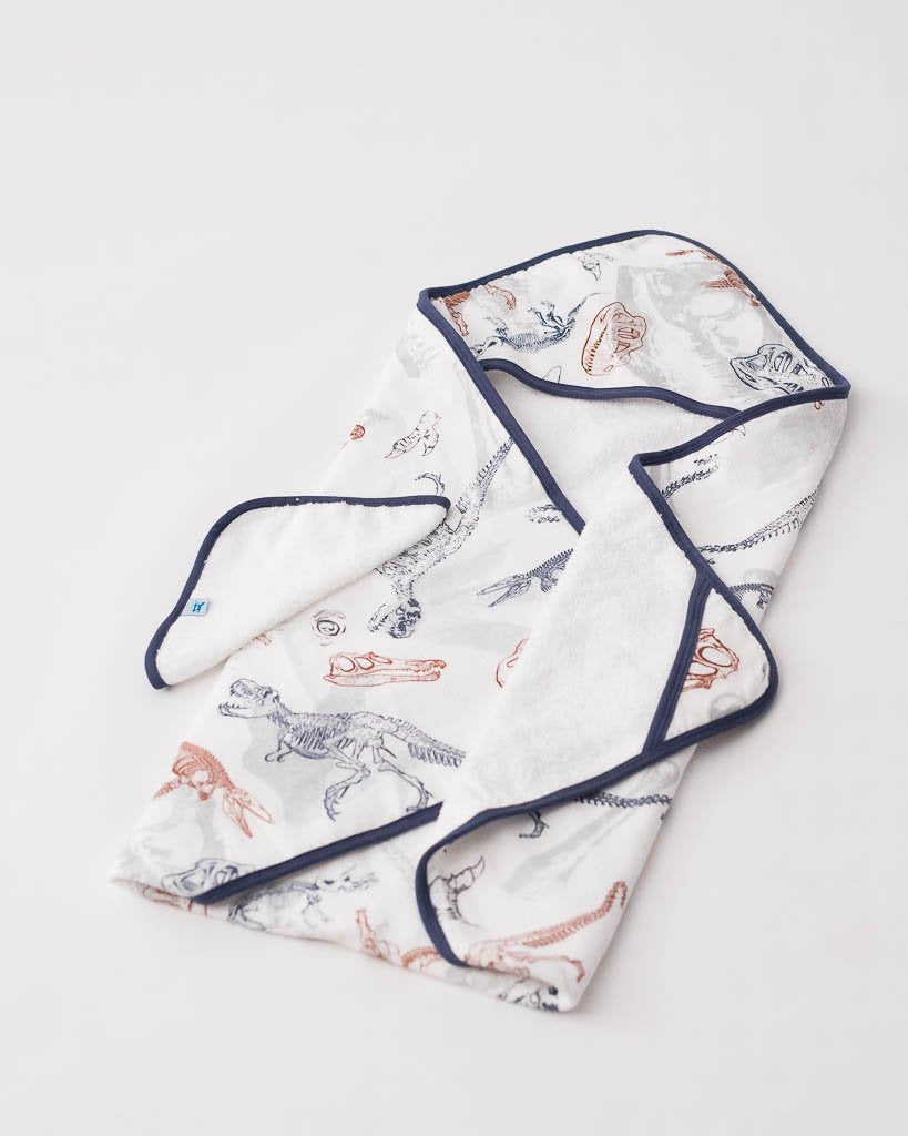 Paleontologic Cotton Hooded Towel & Wash Cloth Set