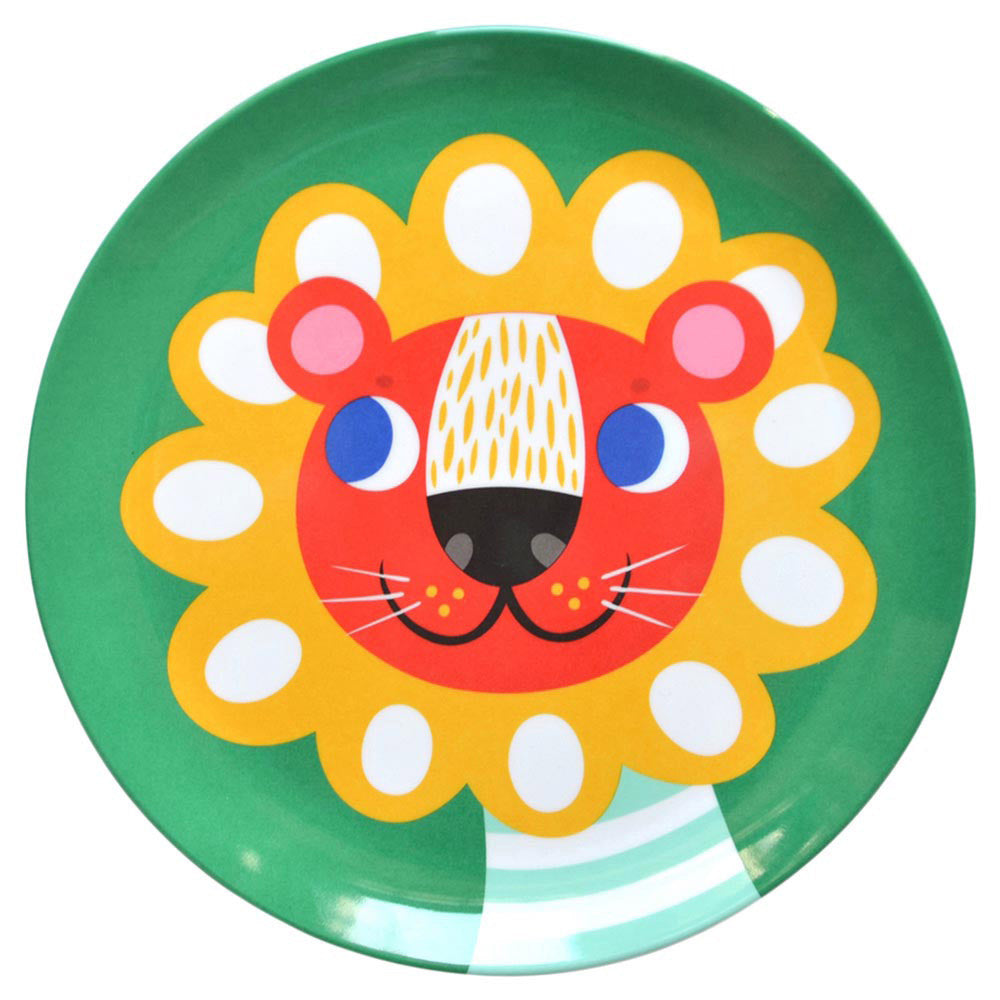 Melamine Plate Lion (Green)