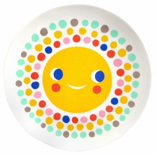 Melamine Plate Sun (Ivory)