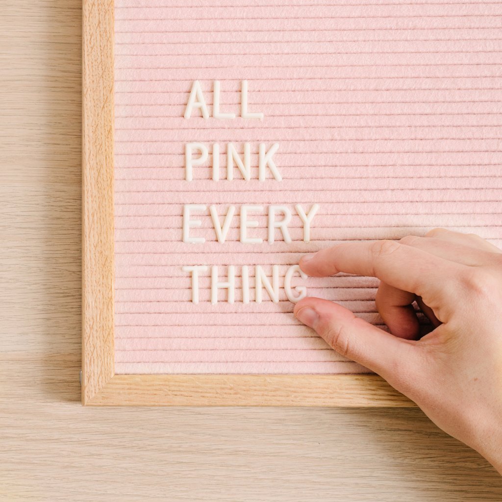 Poet Blush Letter Board