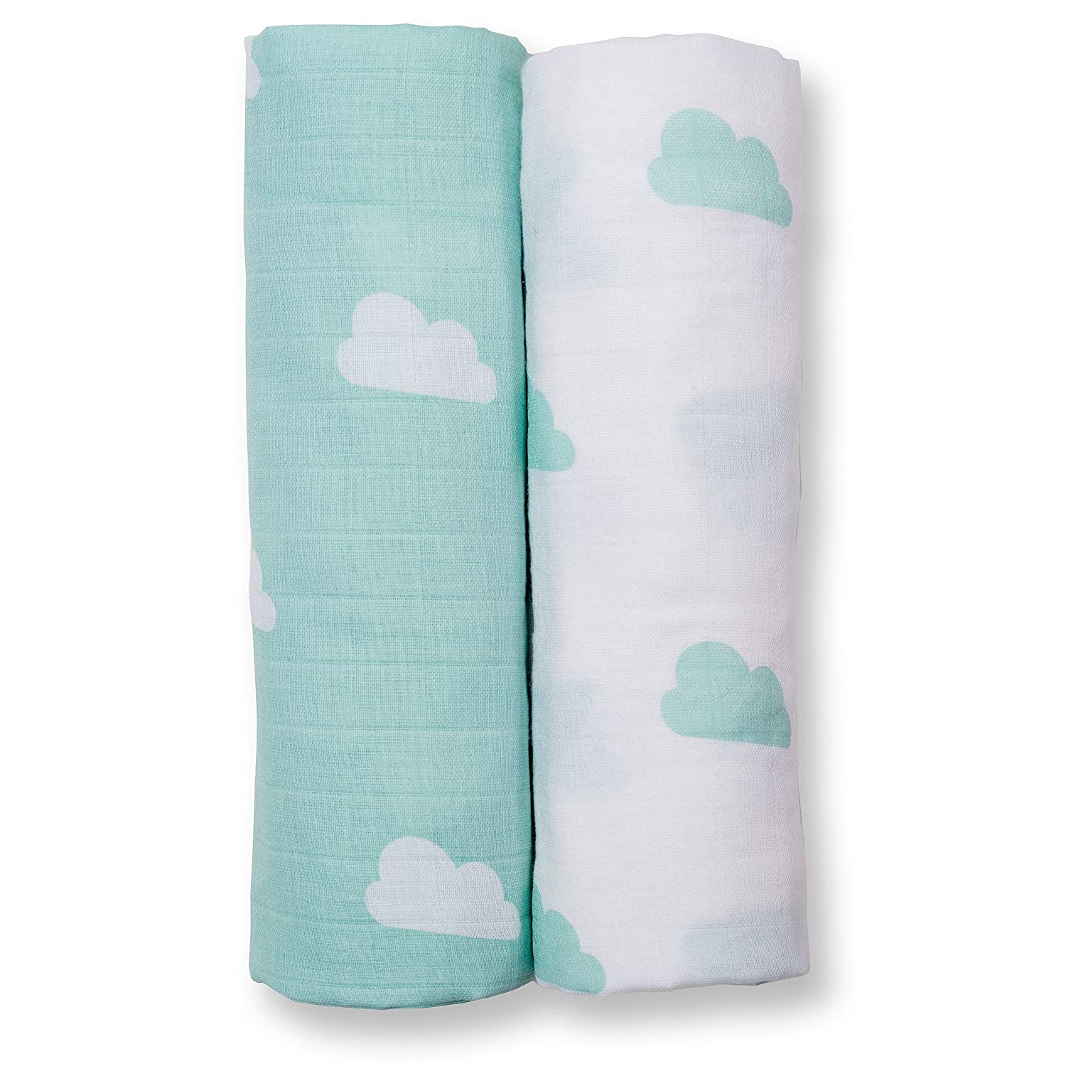 Acqua Clouds Cotton Swaddles (Pack of 2)