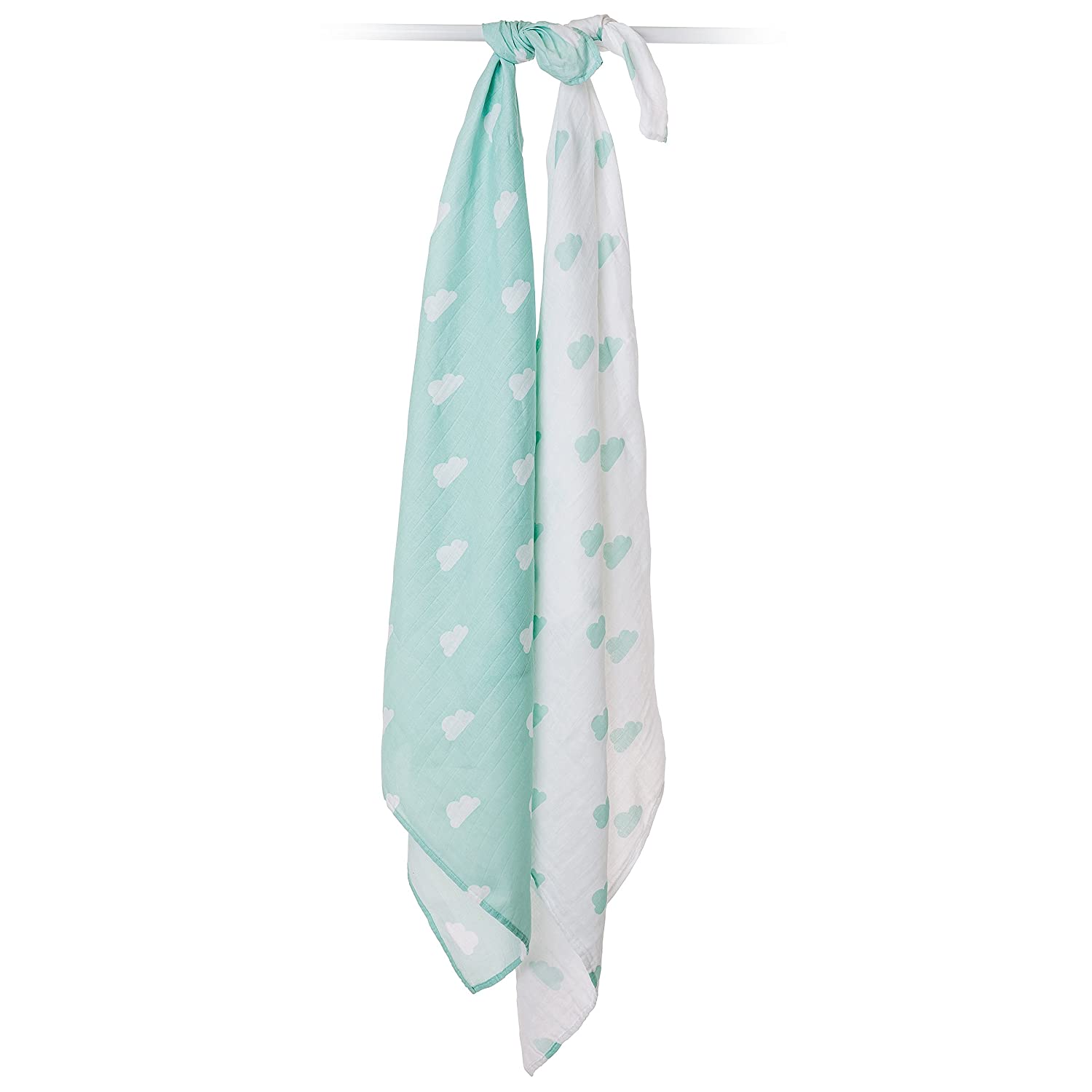 Acqua Clouds Cotton Swaddles (Pack of 2)