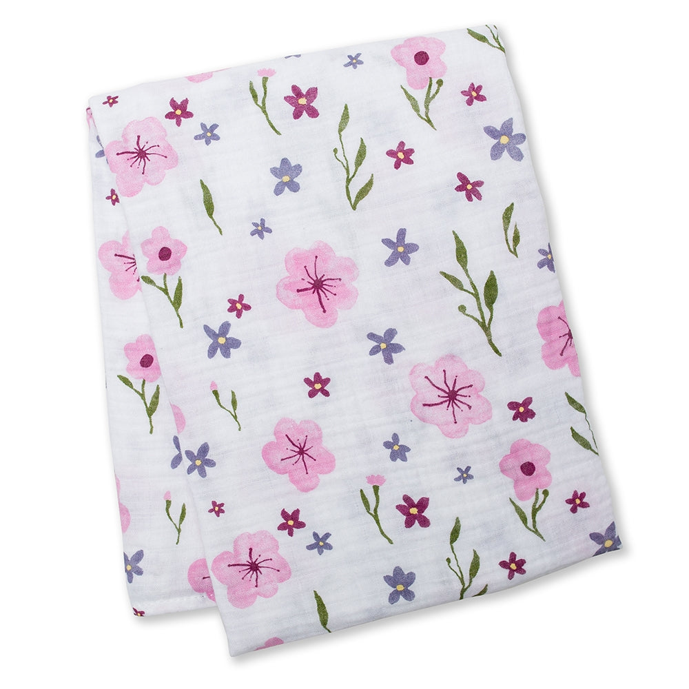 Lovely Floral Muslin Swaddle