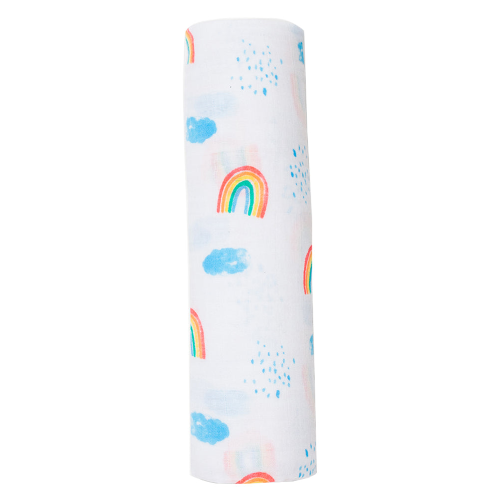 Rainbow Sky Muslin Swaddle