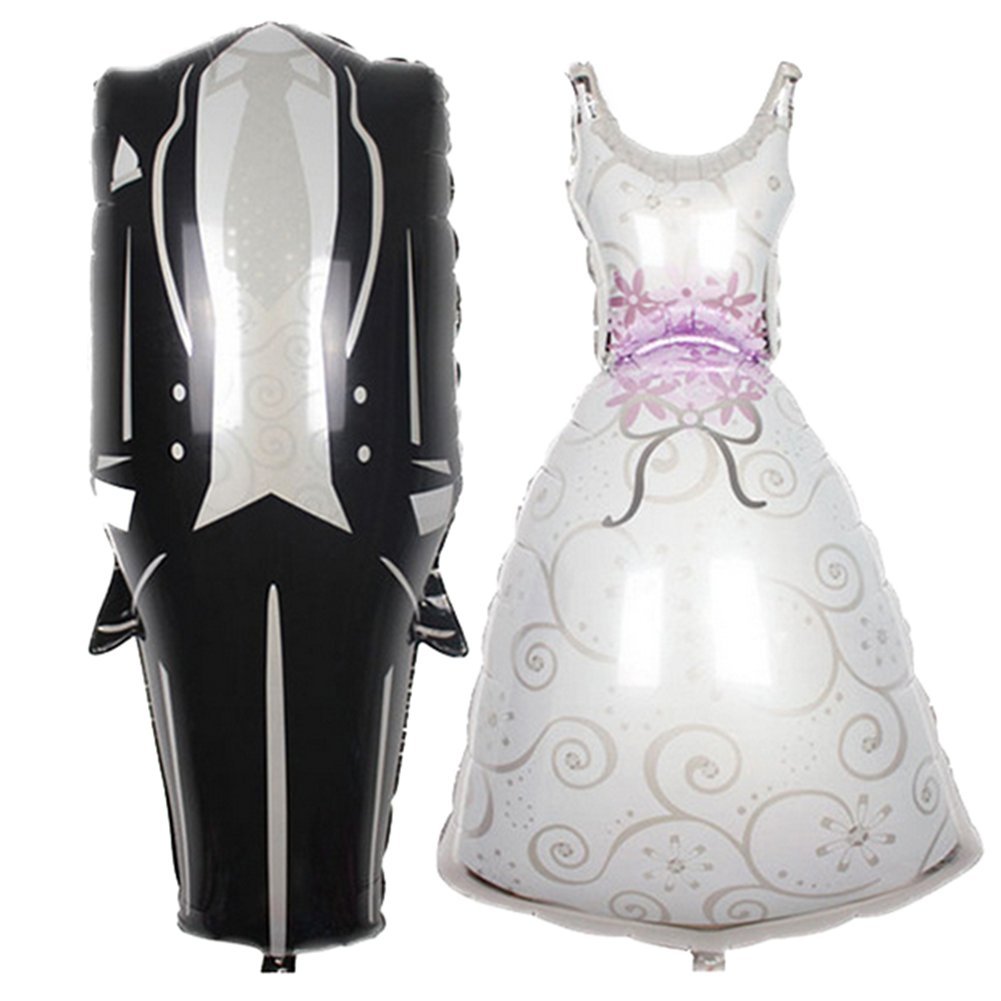 Tuxedo & Bridal Dress SuperShape Foil Balloon