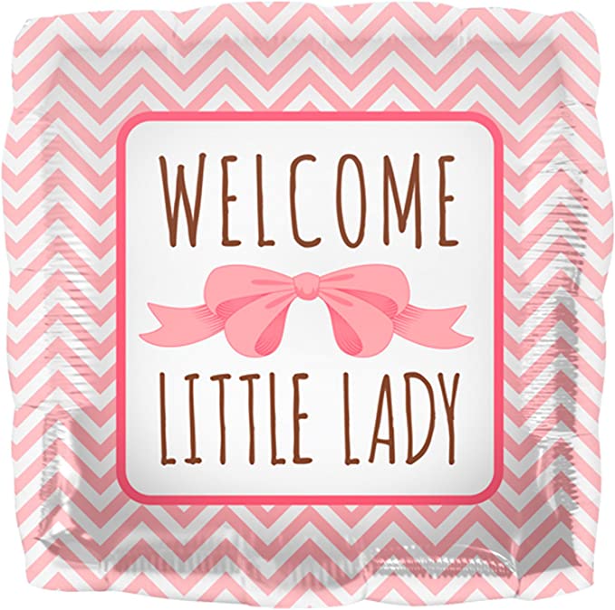 Welcome Little Lady Foil Balloon